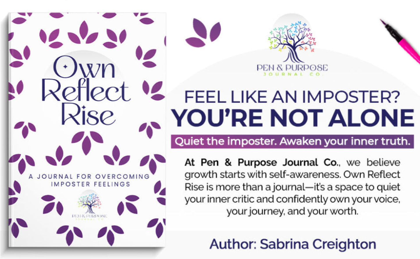 Own, Reflect, Rise: A Journal for Overcoming Imposter Feelings (Paperback)