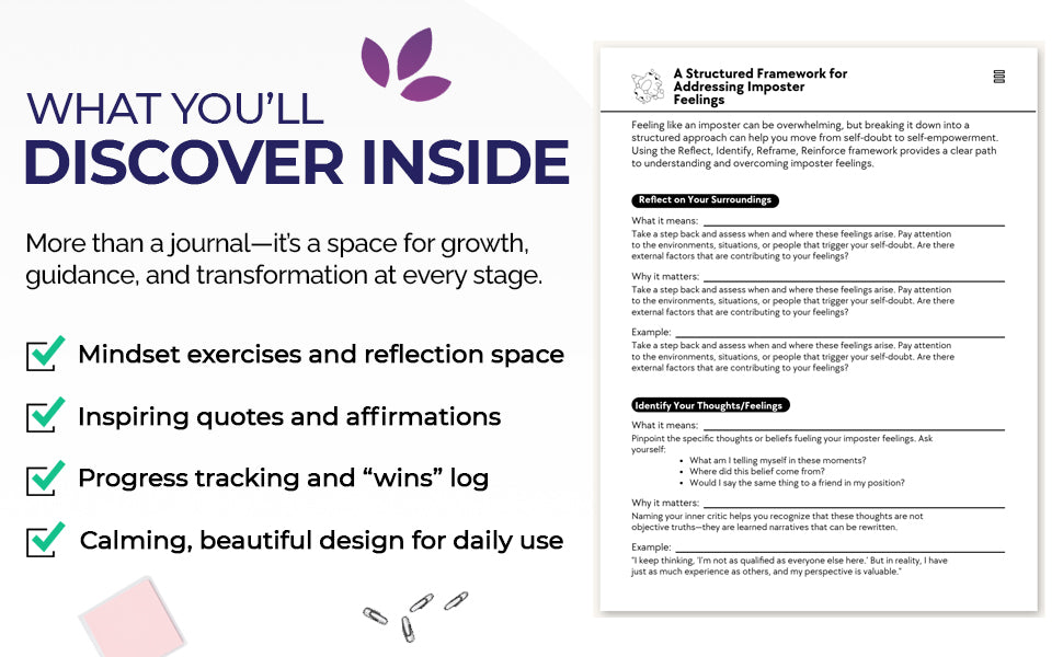 Own, Reflect, Rise: A Journal for Overcoming Imposter Feelings (Paperback)